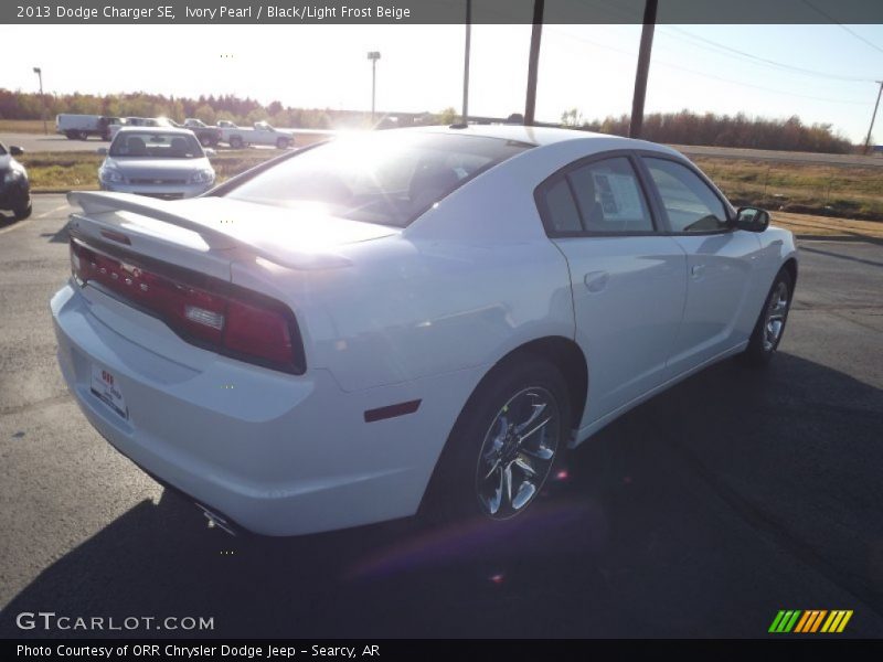 Ivory Pearl / Black/Light Frost Beige 2013 Dodge Charger SE