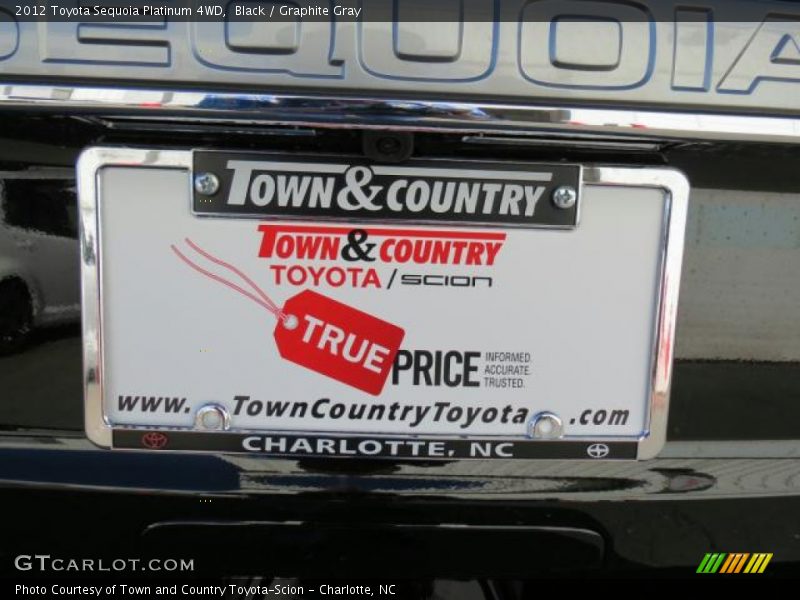 Black / Graphite Gray 2012 Toyota Sequoia Platinum 4WD