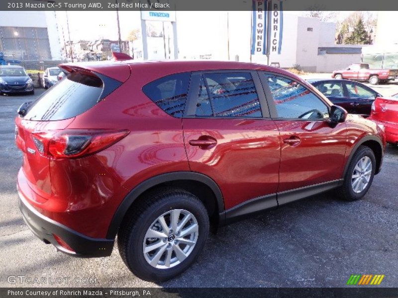 Zeal Red Mica / Black 2013 Mazda CX-5 Touring AWD