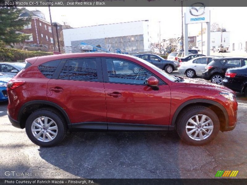 Zeal Red Mica / Black 2013 Mazda CX-5 Touring AWD