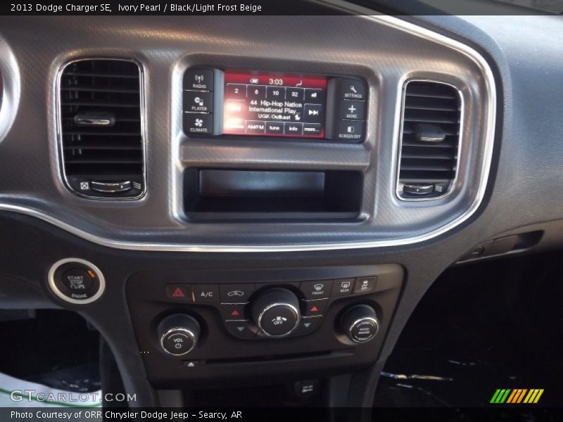 Ivory Pearl / Black/Light Frost Beige 2013 Dodge Charger SE