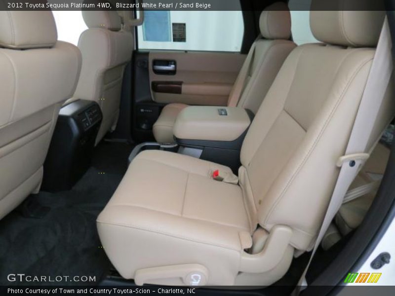 Rear Seat of 2012 Sequoia Platinum 4WD