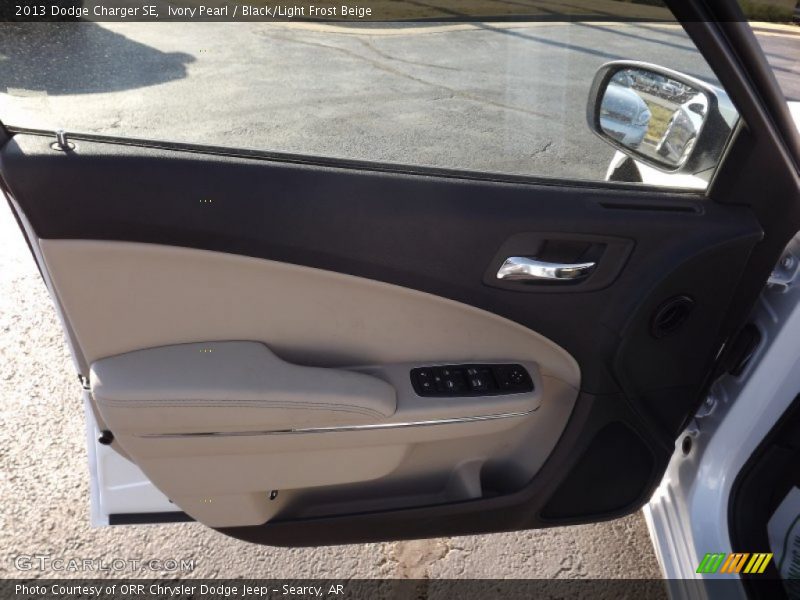 Ivory Pearl / Black/Light Frost Beige 2013 Dodge Charger SE