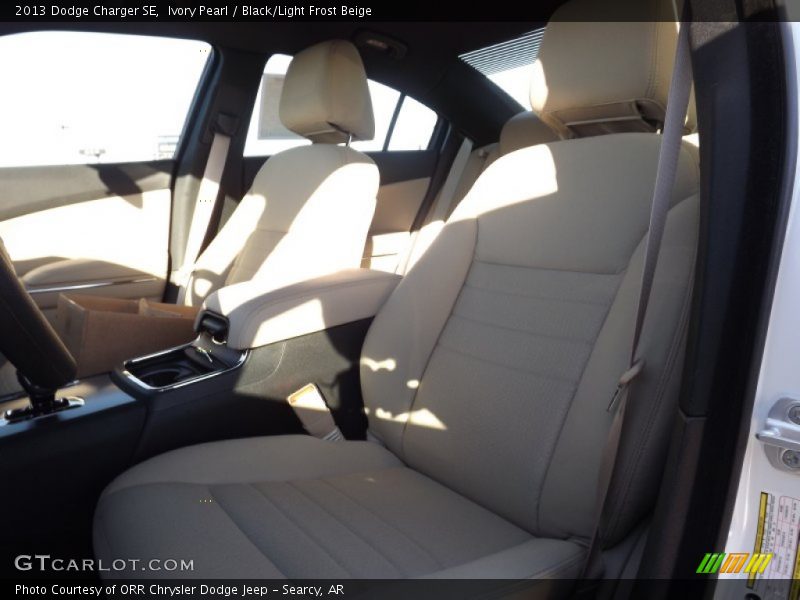 Ivory Pearl / Black/Light Frost Beige 2013 Dodge Charger SE