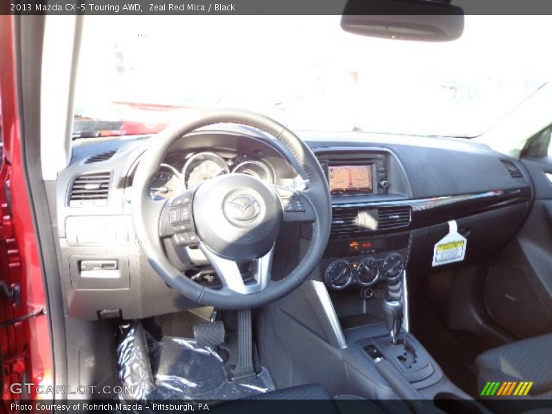Zeal Red Mica / Black 2013 Mazda CX-5 Touring AWD