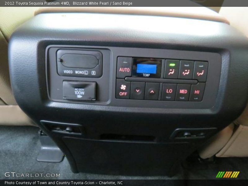 Controls of 2012 Sequoia Platinum 4WD
