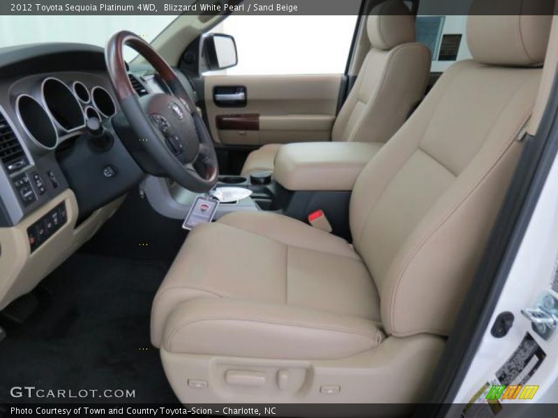Front Seat of 2012 Sequoia Platinum 4WD