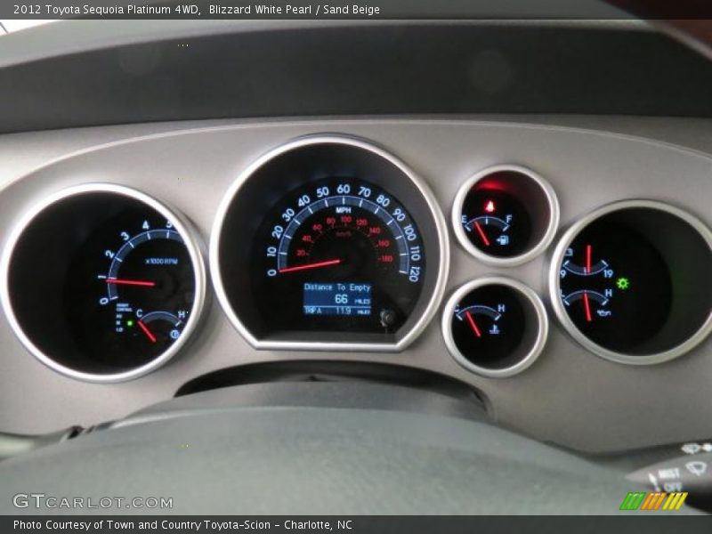  2012 Sequoia Platinum 4WD Platinum 4WD Gauges