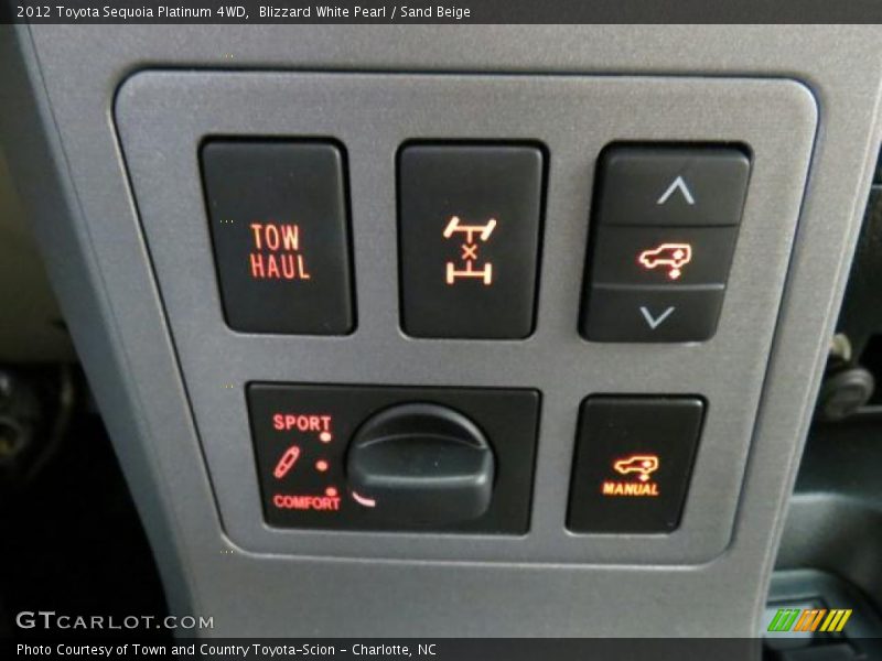 Controls of 2012 Sequoia Platinum 4WD
