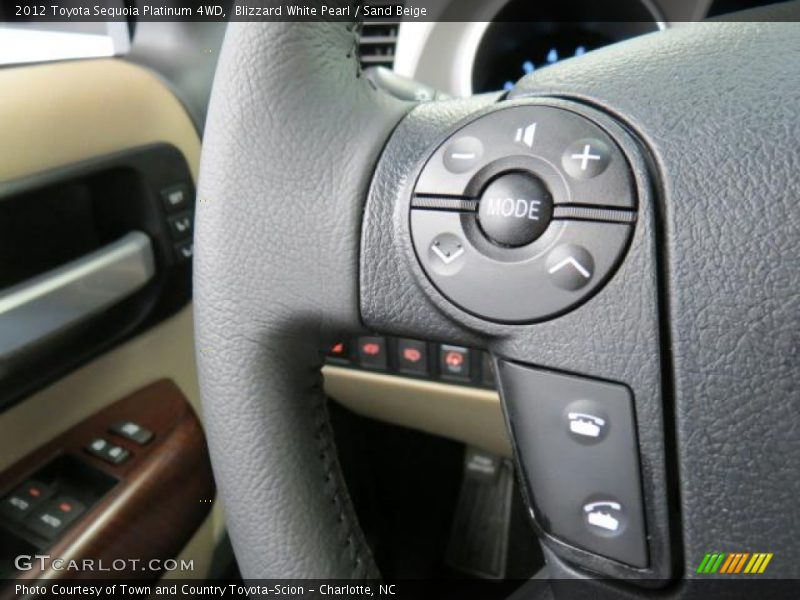 Controls of 2012 Sequoia Platinum 4WD