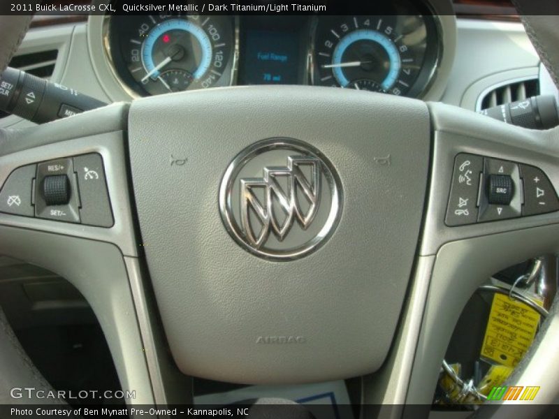 Quicksilver Metallic / Dark Titanium/Light Titanium 2011 Buick LaCrosse CXL