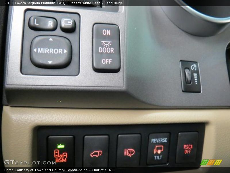 Controls of 2012 Sequoia Platinum 4WD