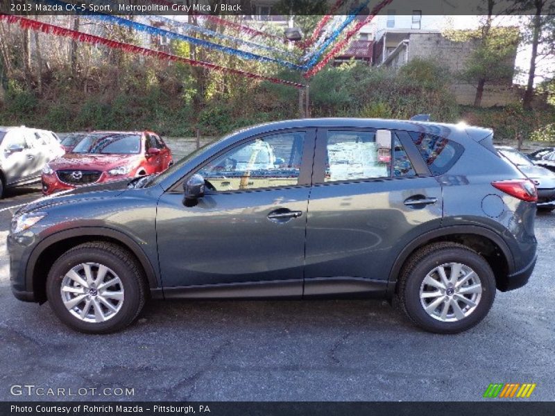 Metropolitan Gray Mica / Black 2013 Mazda CX-5 Sport