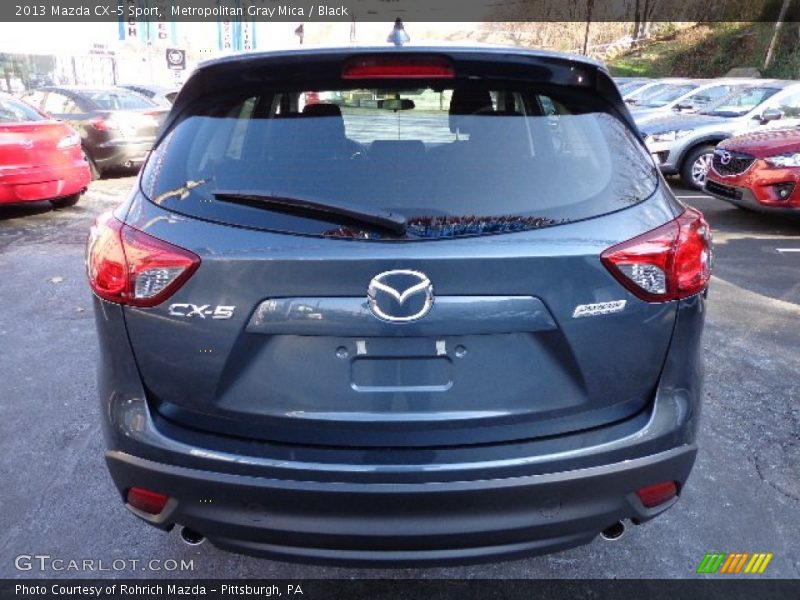 Metropolitan Gray Mica / Black 2013 Mazda CX-5 Sport