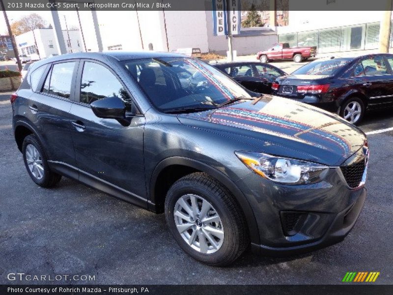 Metropolitan Gray Mica / Black 2013 Mazda CX-5 Sport