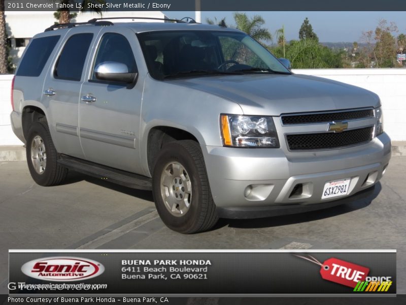Sheer Silver Metallic / Ebony 2011 Chevrolet Tahoe LS