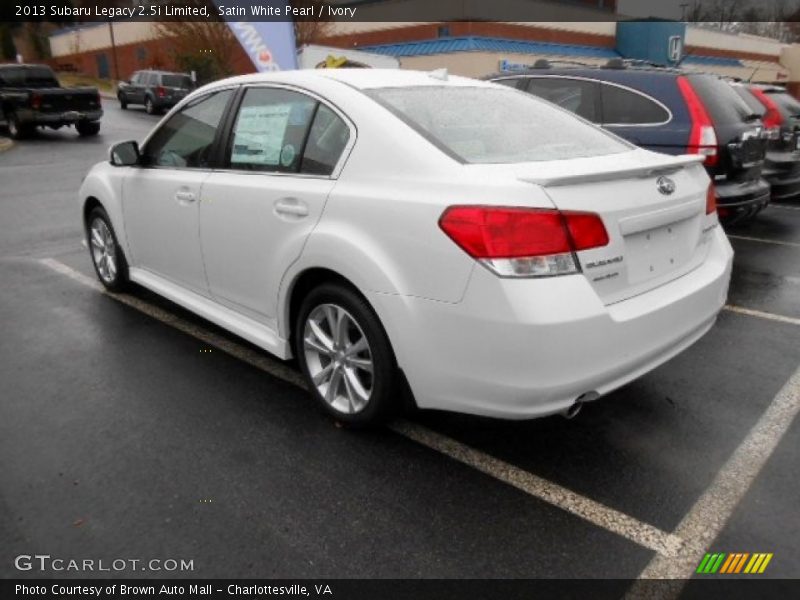 Satin White Pearl / Ivory 2013 Subaru Legacy 2.5i Limited