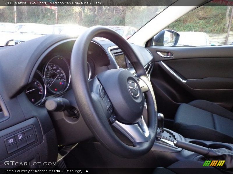 Metropolitan Gray Mica / Black 2013 Mazda CX-5 Sport