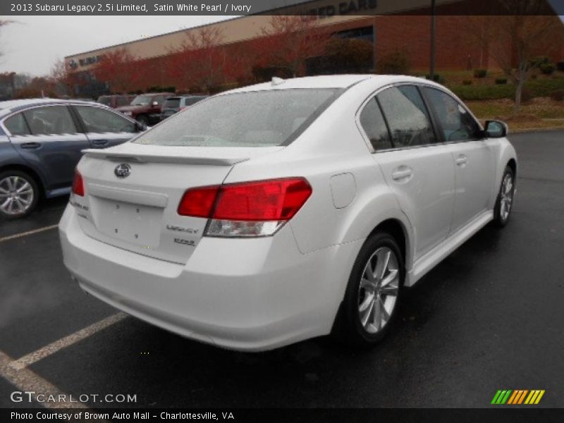 Satin White Pearl / Ivory 2013 Subaru Legacy 2.5i Limited