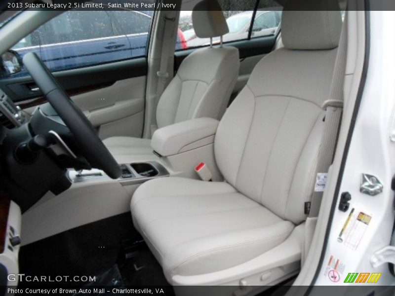 Front Seat of 2013 Legacy 2.5i Limited