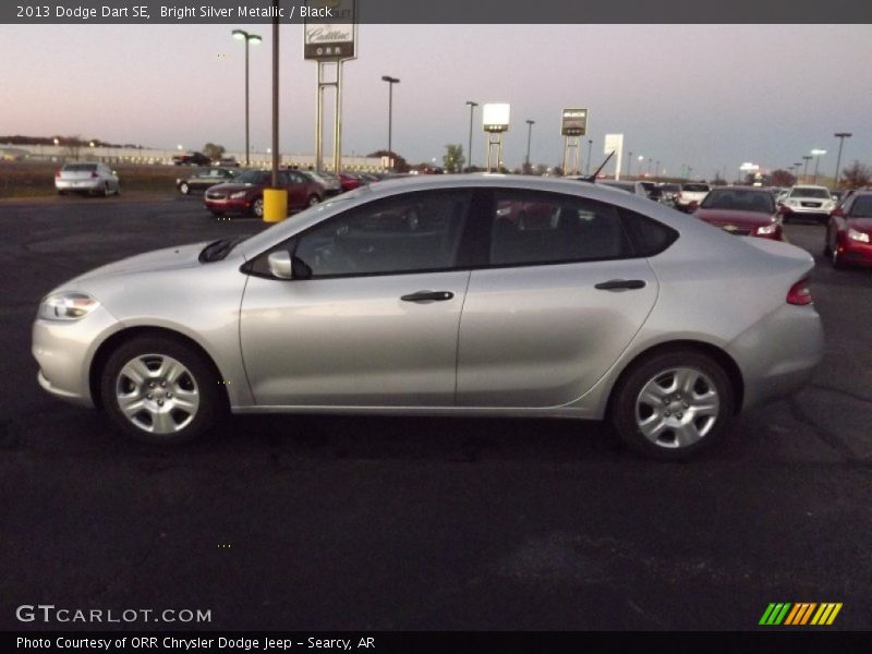 Bright Silver Metallic / Black 2013 Dodge Dart SE