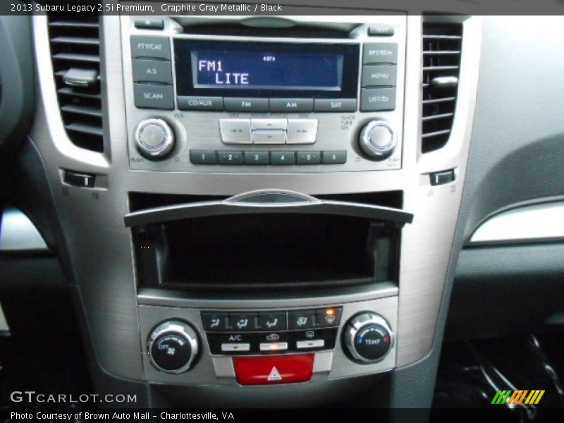 Graphite Gray Metallic / Black 2013 Subaru Legacy 2.5i Premium
