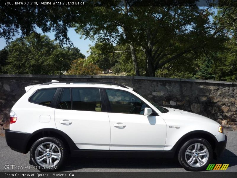 Alpine White / Sand Beige 2005 BMW X3 3.0i