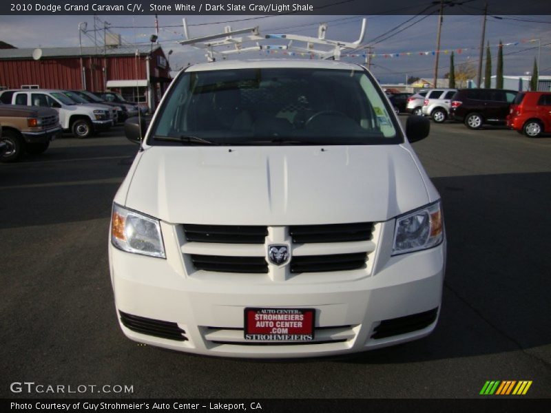 Stone White / Dark Slate Gray/Light Shale 2010 Dodge Grand Caravan C/V