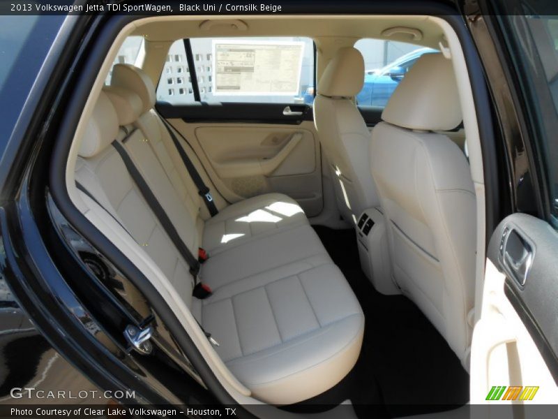 Black Uni / Cornsilk Beige 2013 Volkswagen Jetta TDI SportWagen