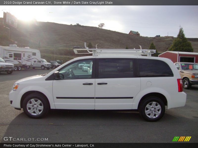 Stone White / Dark Slate Gray/Light Shale 2010 Dodge Grand Caravan C/V