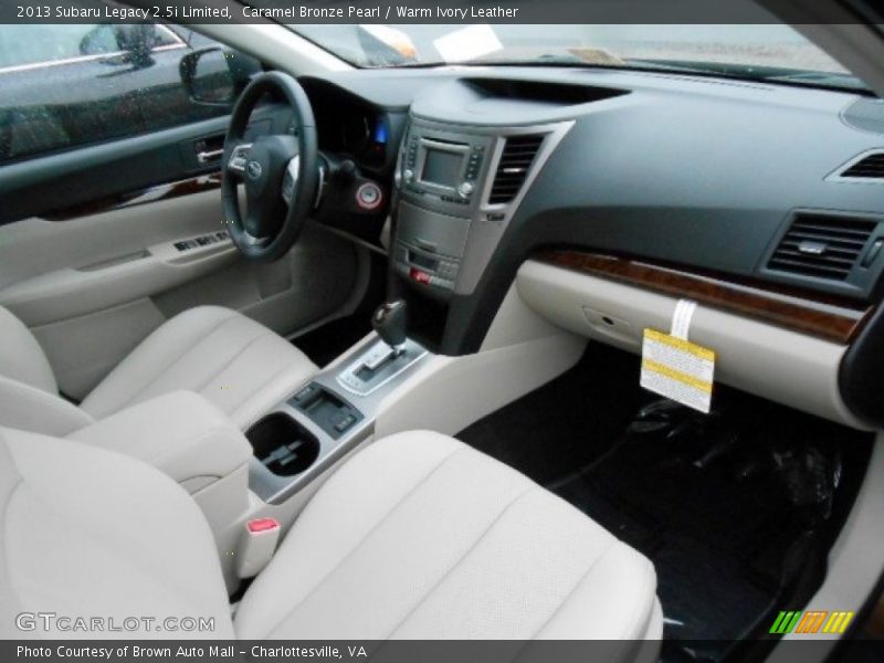 Caramel Bronze Pearl / Warm Ivory Leather 2013 Subaru Legacy 2.5i Limited