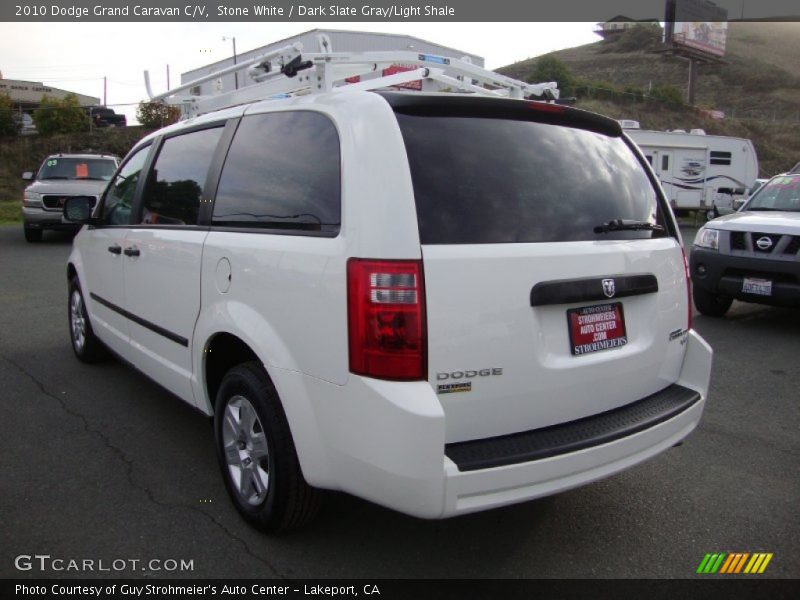 Stone White / Dark Slate Gray/Light Shale 2010 Dodge Grand Caravan C/V