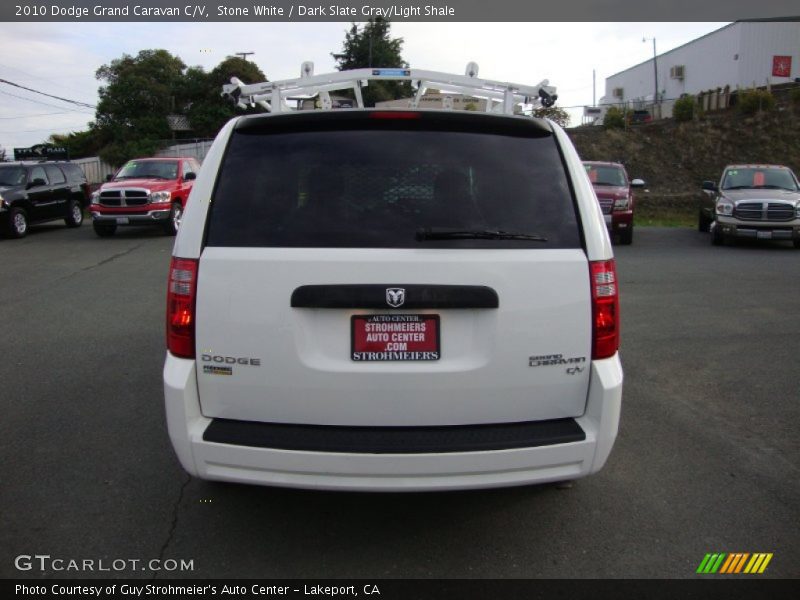 Stone White / Dark Slate Gray/Light Shale 2010 Dodge Grand Caravan C/V