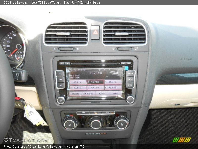 Black Uni / Cornsilk Beige 2013 Volkswagen Jetta TDI SportWagen
