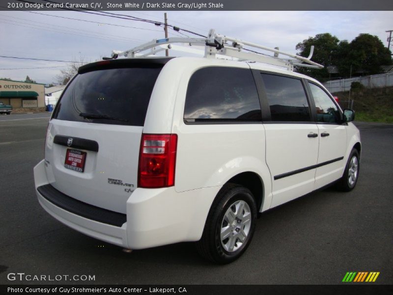 Stone White / Dark Slate Gray/Light Shale 2010 Dodge Grand Caravan C/V