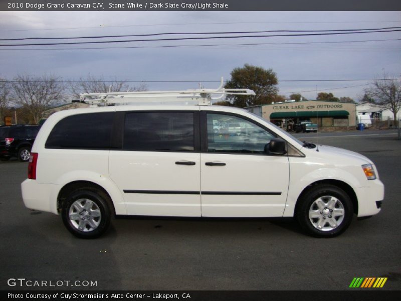 Stone White / Dark Slate Gray/Light Shale 2010 Dodge Grand Caravan C/V