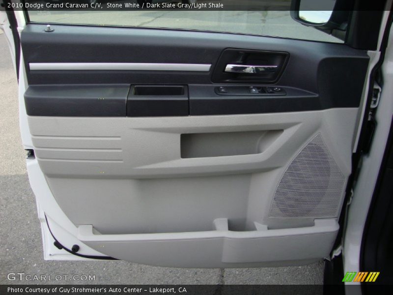 Stone White / Dark Slate Gray/Light Shale 2010 Dodge Grand Caravan C/V