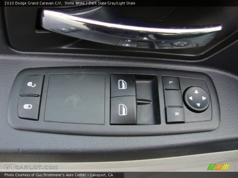 Stone White / Dark Slate Gray/Light Shale 2010 Dodge Grand Caravan C/V