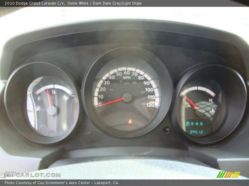 Stone White / Dark Slate Gray/Light Shale 2010 Dodge Grand Caravan C/V
