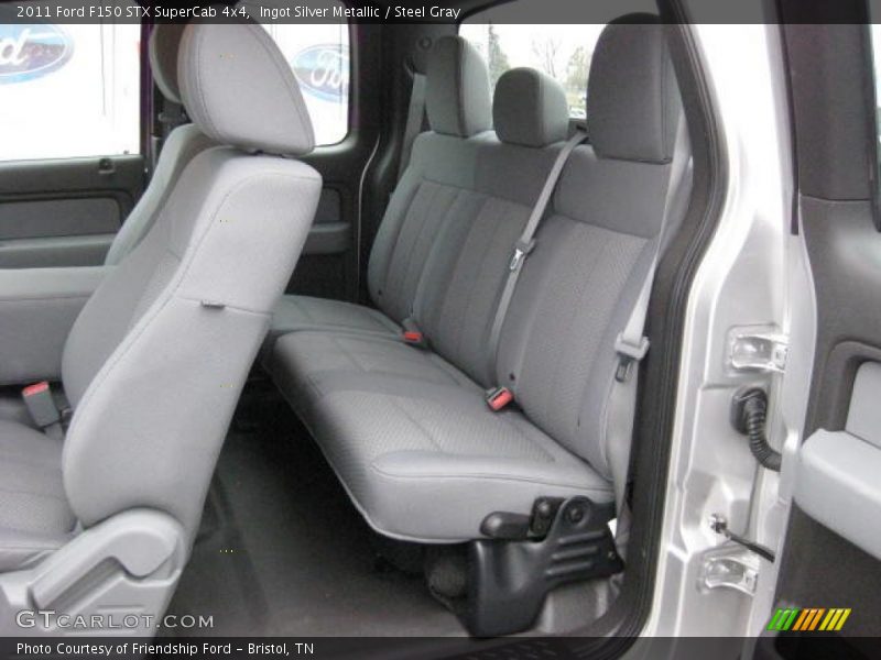 Rear Seat of 2011 F150 STX SuperCab 4x4