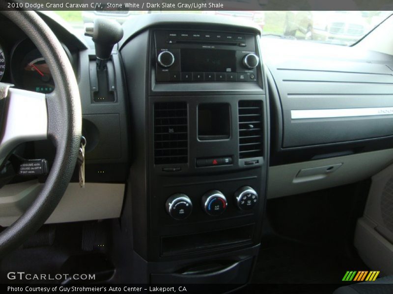 Stone White / Dark Slate Gray/Light Shale 2010 Dodge Grand Caravan C/V