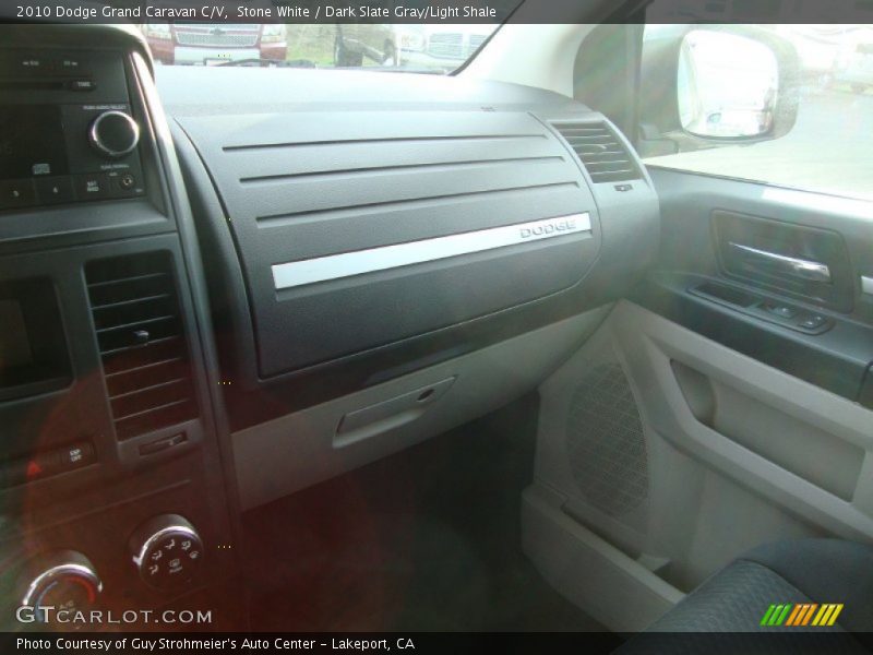 Stone White / Dark Slate Gray/Light Shale 2010 Dodge Grand Caravan C/V