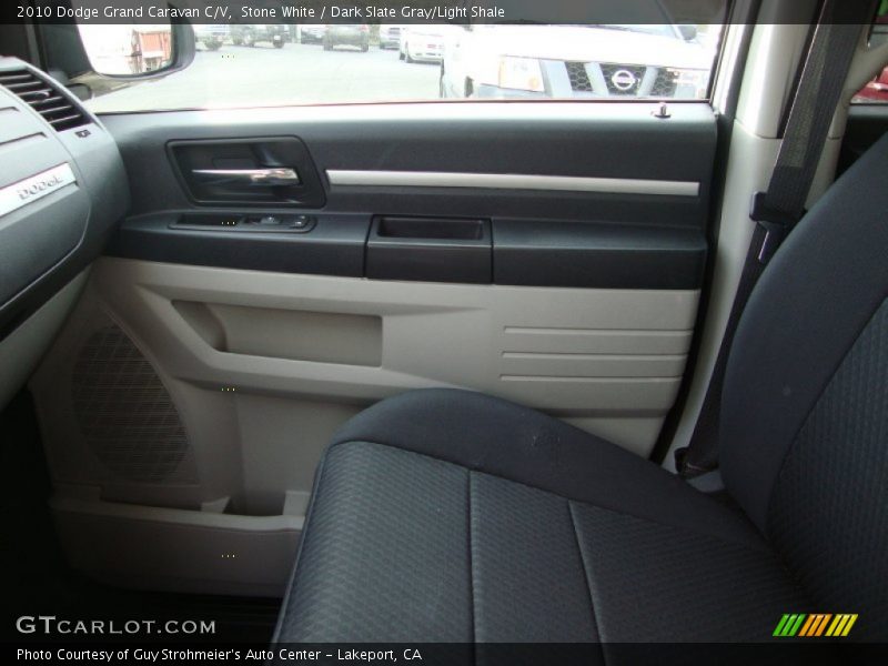 Stone White / Dark Slate Gray/Light Shale 2010 Dodge Grand Caravan C/V