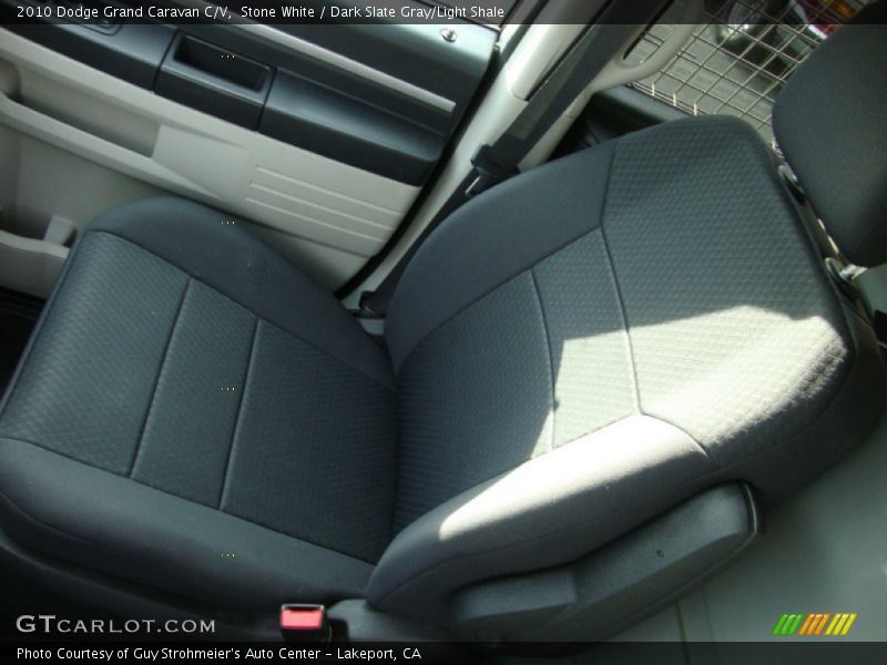 Stone White / Dark Slate Gray/Light Shale 2010 Dodge Grand Caravan C/V