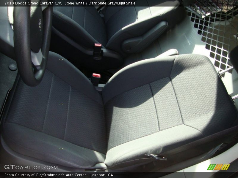 Stone White / Dark Slate Gray/Light Shale 2010 Dodge Grand Caravan C/V