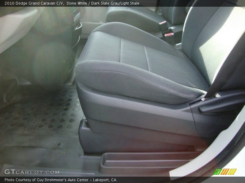 Stone White / Dark Slate Gray/Light Shale 2010 Dodge Grand Caravan C/V