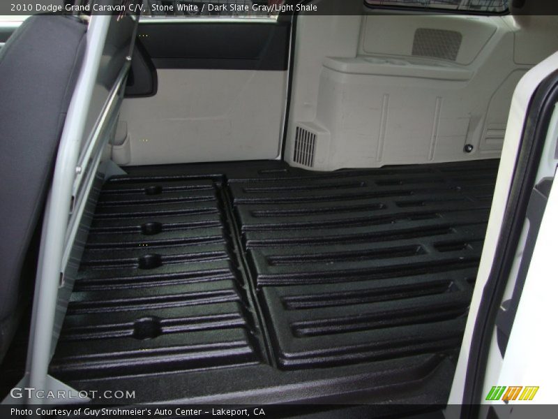 Stone White / Dark Slate Gray/Light Shale 2010 Dodge Grand Caravan C/V