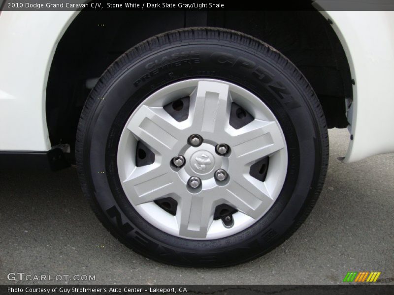 Stone White / Dark Slate Gray/Light Shale 2010 Dodge Grand Caravan C/V