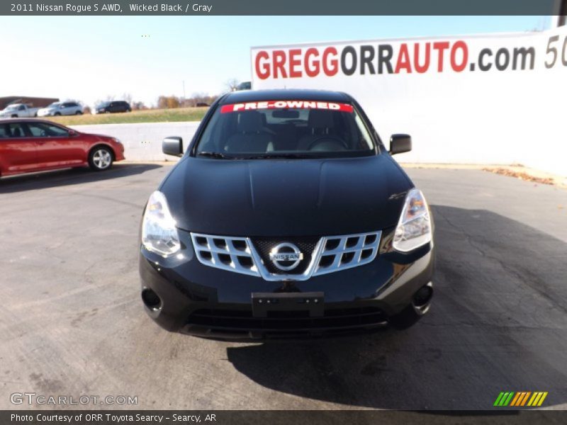 Wicked Black / Gray 2011 Nissan Rogue S AWD