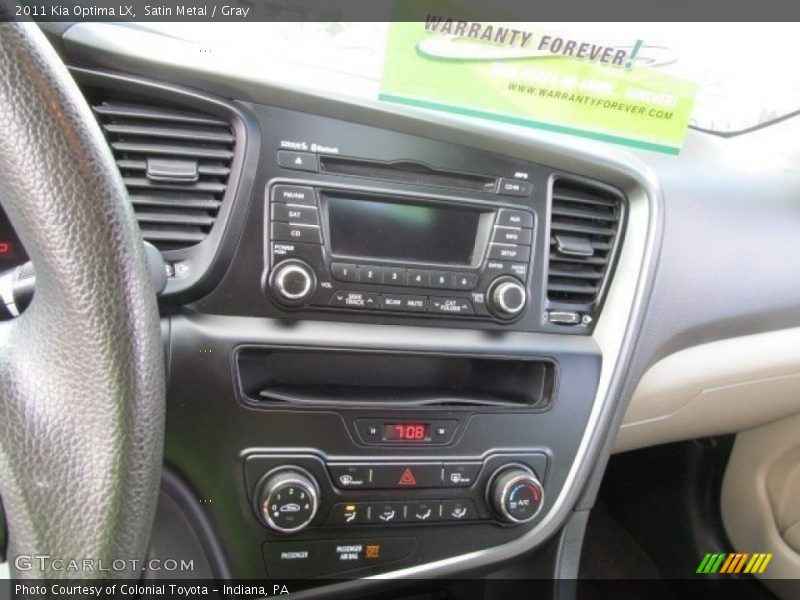 Controls of 2011 Optima LX